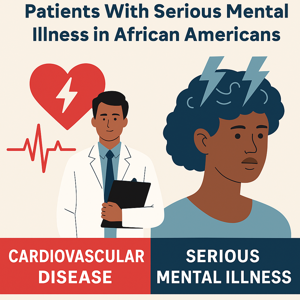 Risk of cardiovascular disease among patients with serious mental illness in African-Americans
